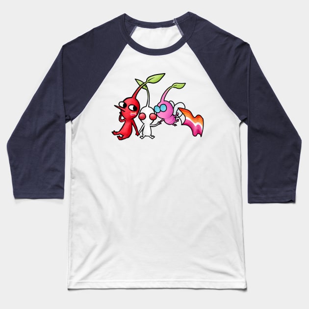 Pride Pikmin Baseball T-Shirt by KatieRose